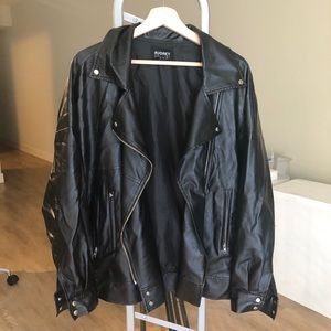 Oversized Leather Jacket